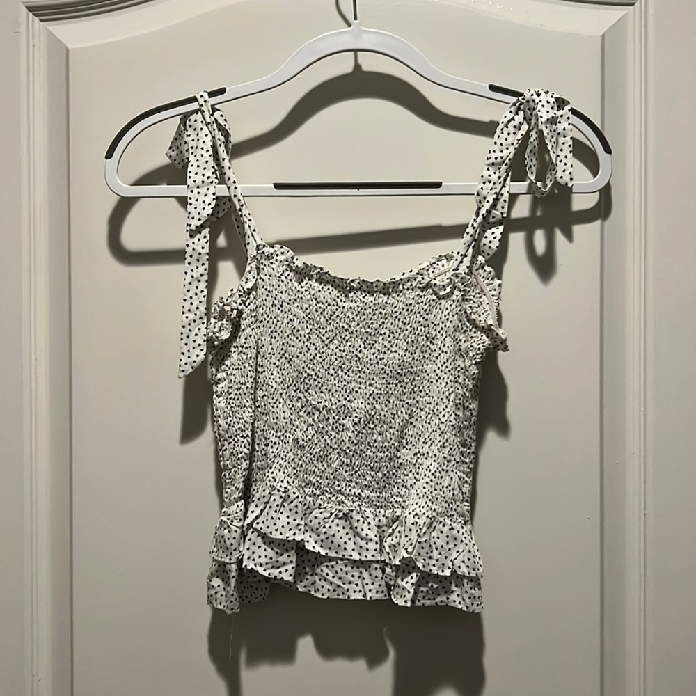 Princess Polly white tank top, size 6